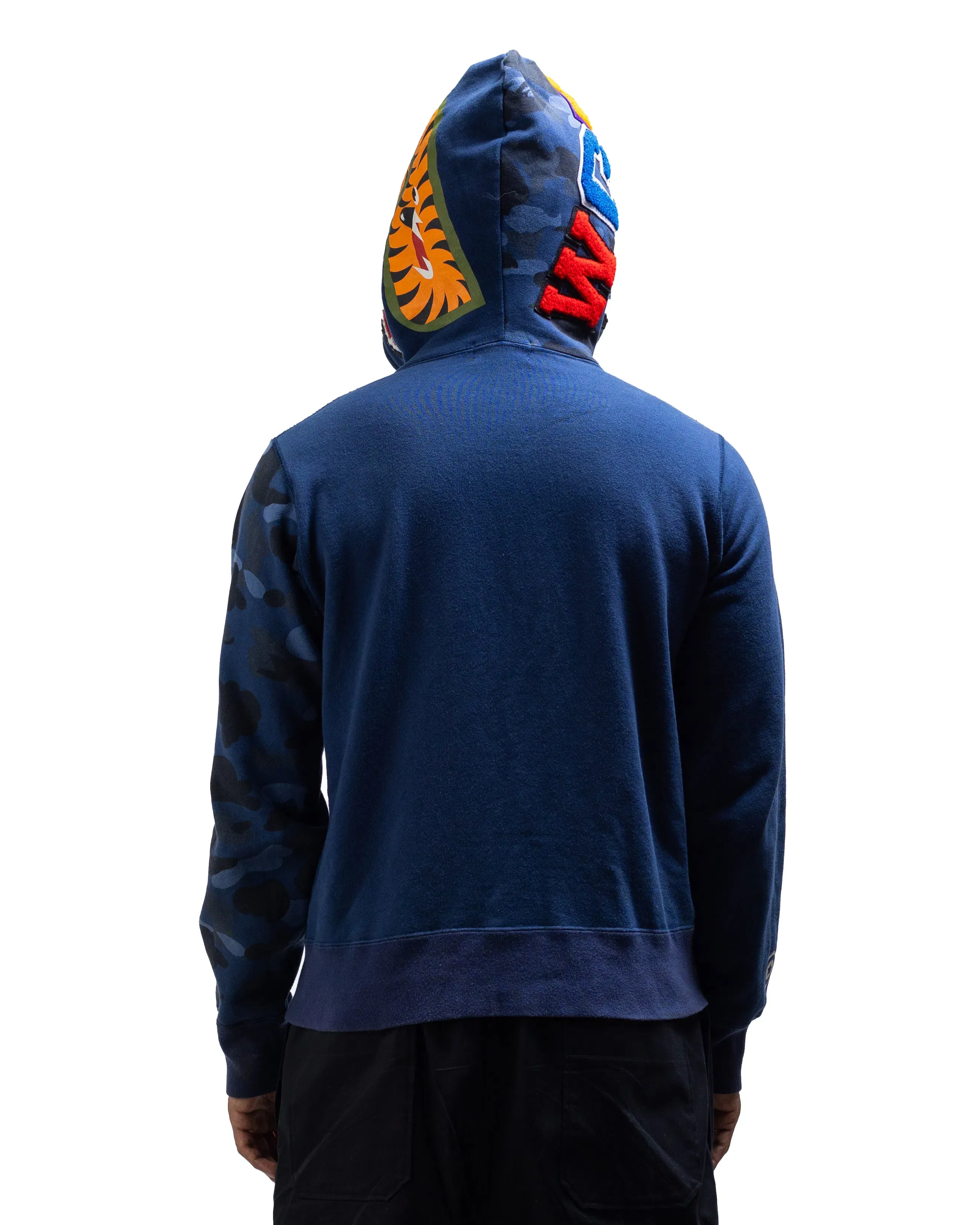 Bape Zip Up Hoodie (Blue) (M)