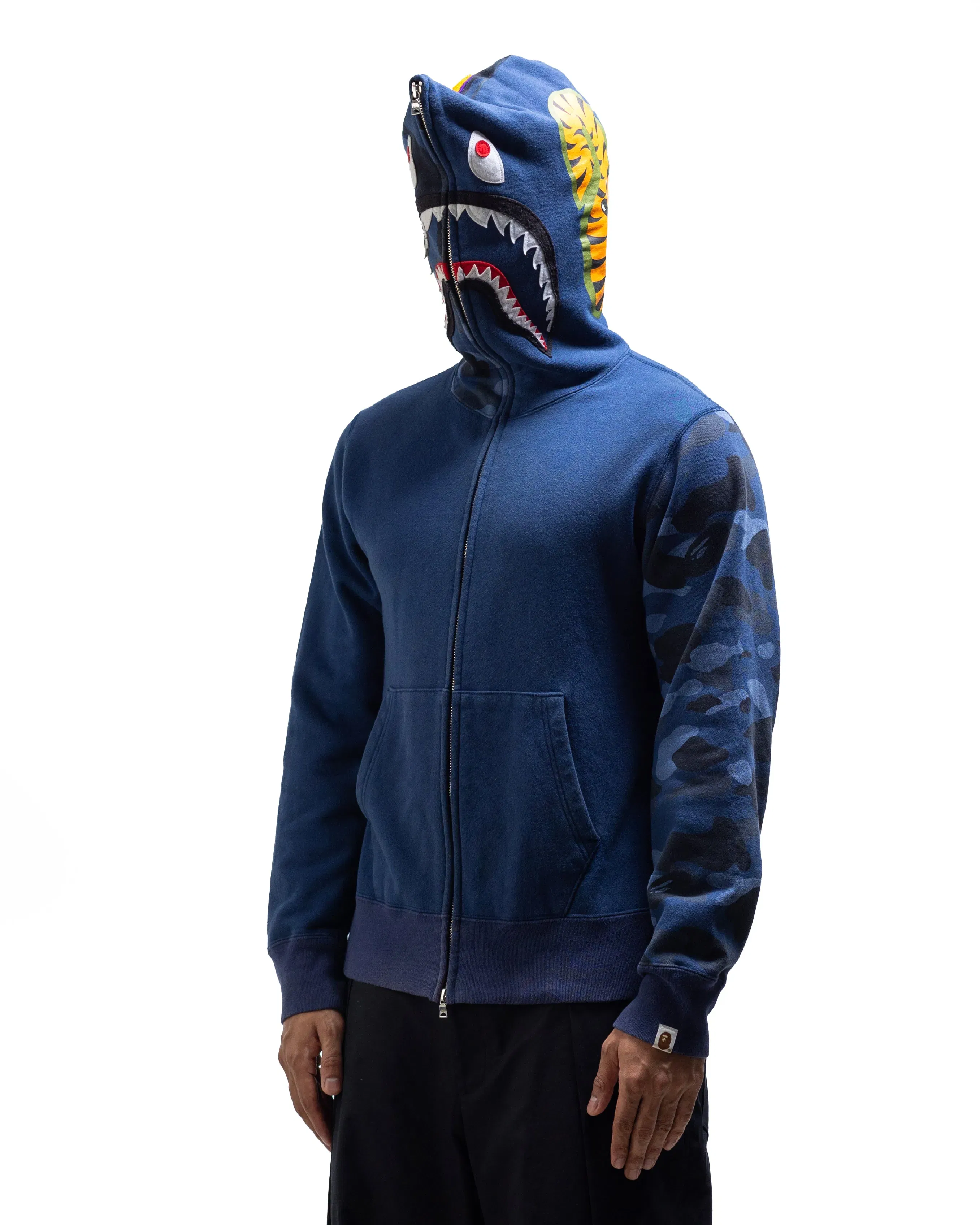 Bape Zip Up Hoodie (Blue) (M)