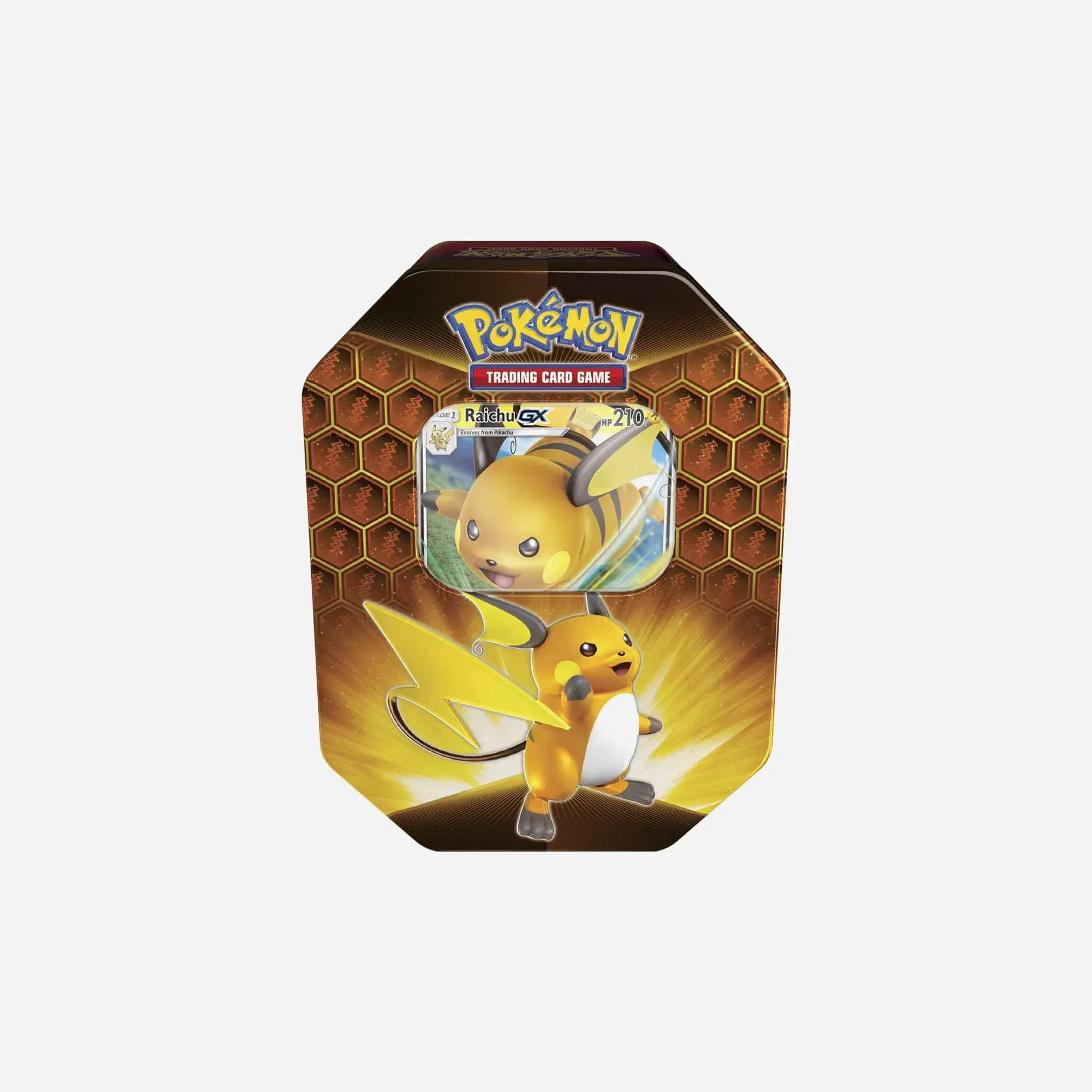 Pokemon TCG Hidden Fates Raichu Tin