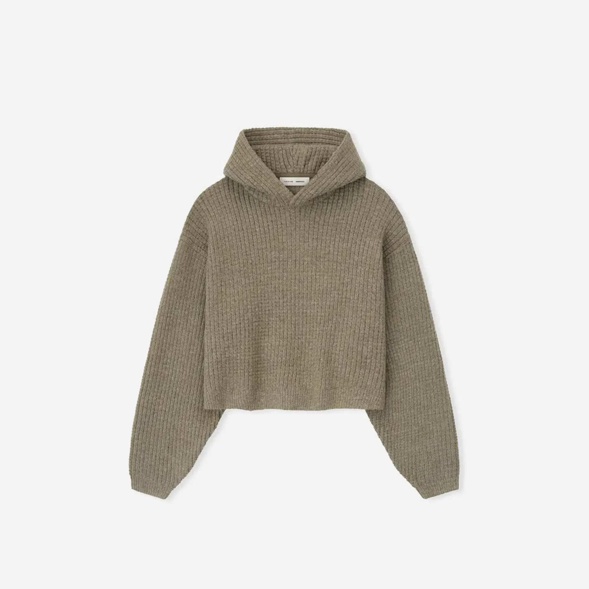 Fear Of God Essentials Heavy Waffle 90s Hoodie Hometown Heather WMNS