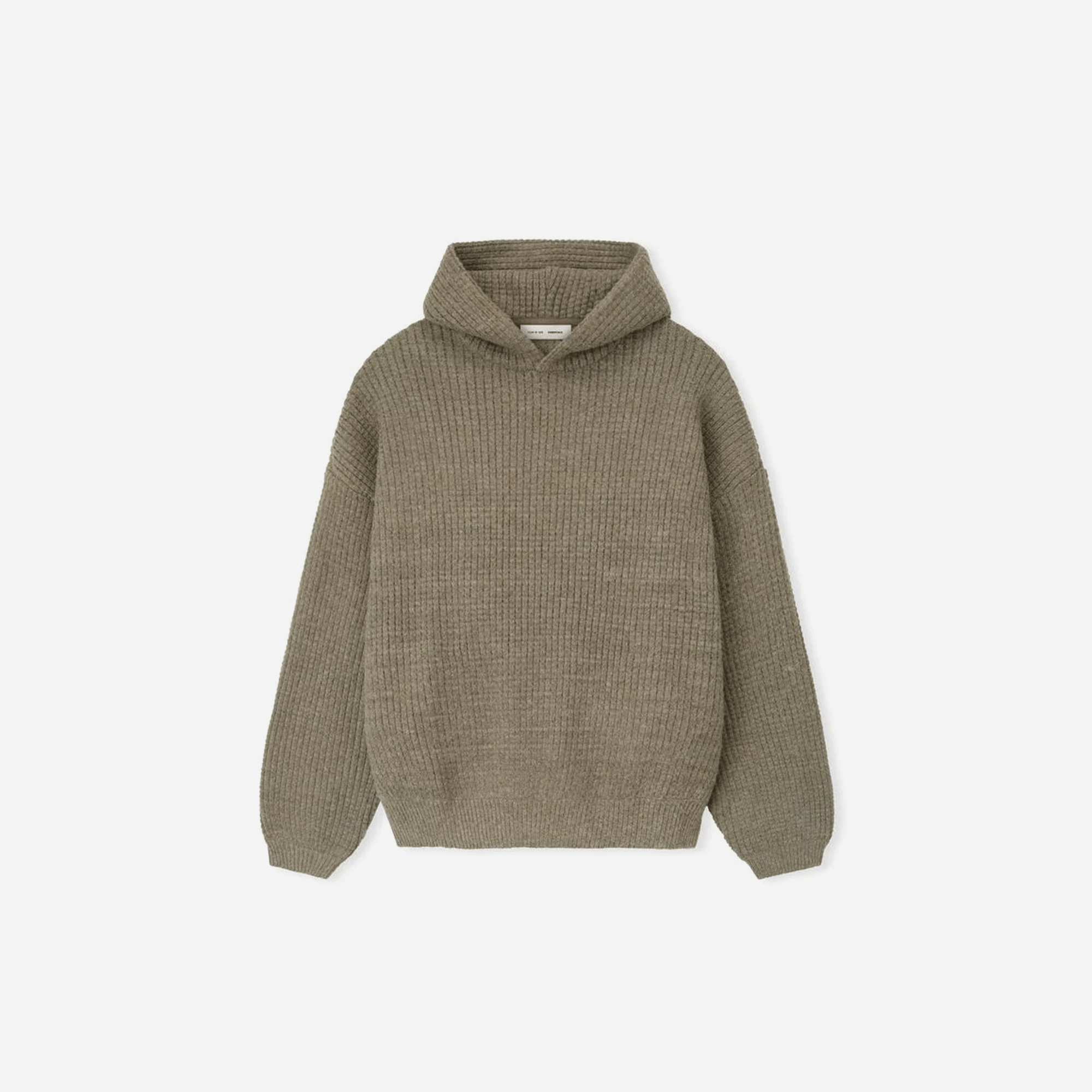 Fear Of God Essentials Heavy Waffle 90s Hoodie Hometown Heather