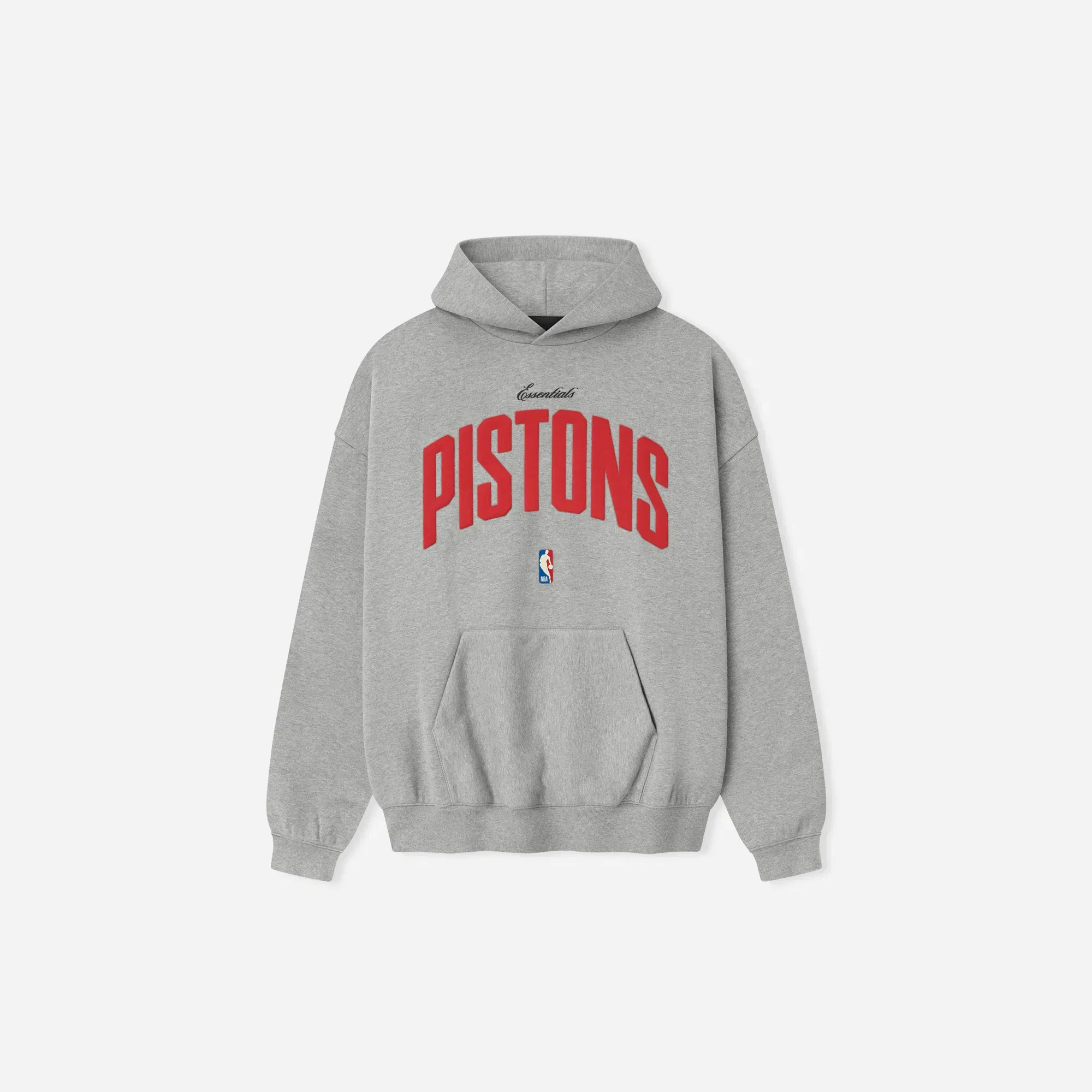 Fear Of God Essentials Pistons 90s Hoodie Concrete Heather