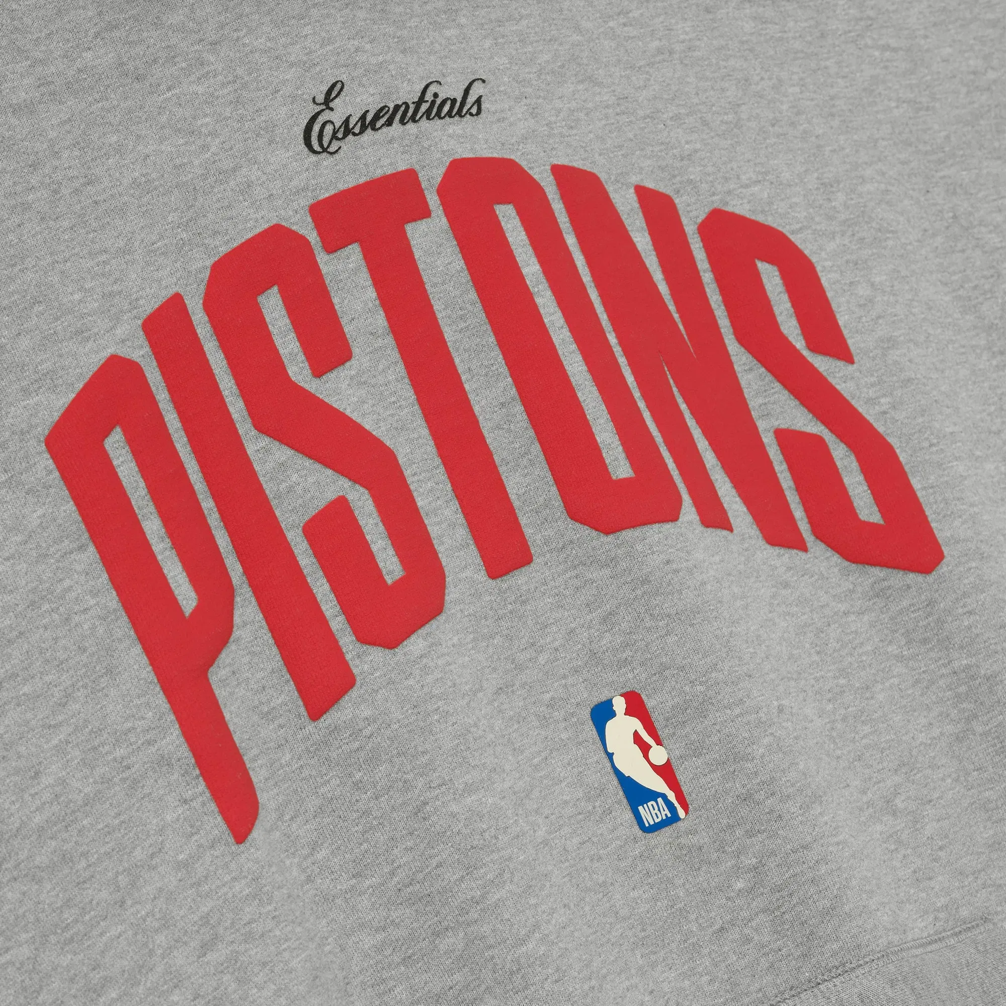 Fear Of God Essentials Pistons 90s Hoodie Concrete Heather