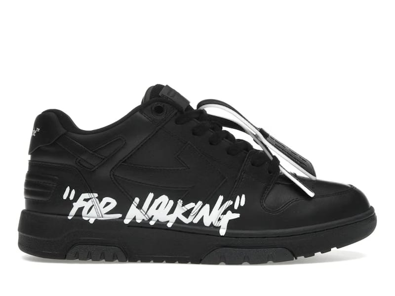 OFF-WHITE Out Of Office OOO Low Tops For Walking Black White