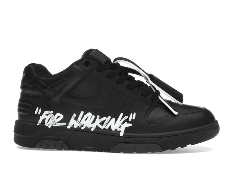 OFF-WHITE Out Of Office OOO Low Tops For Walking Black White