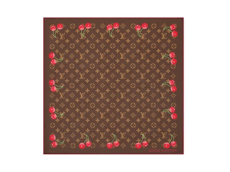 Louis Vuitton x Takashi Murakami Monogram Cherry Square 55 Brown