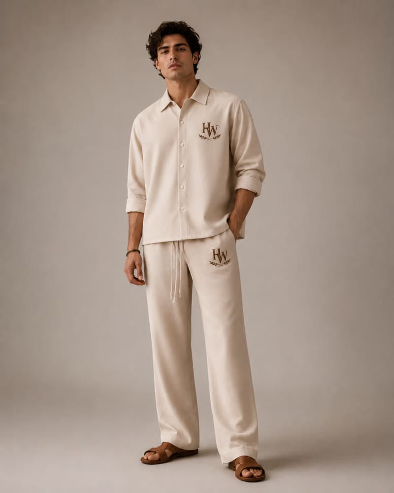 HASHWAY ARCHIVES CLASSIC LINEN CO-ORD SET
