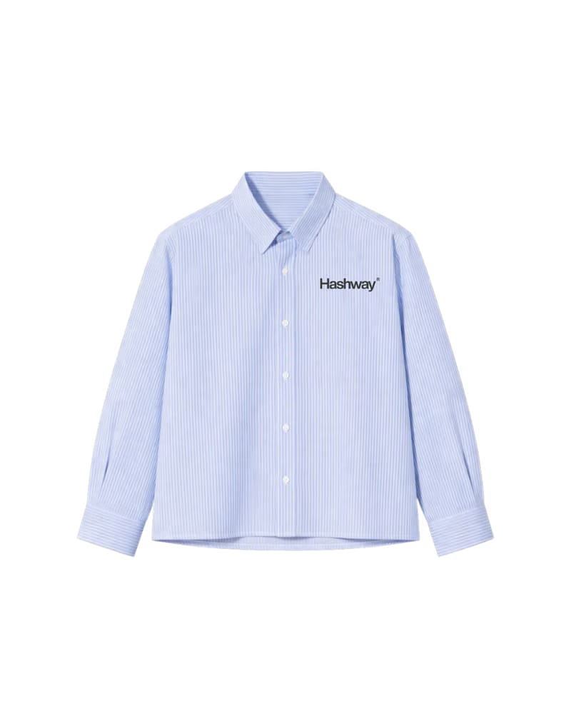PRETTY BITCHES STRIPED SHIRT - SKY BLUE