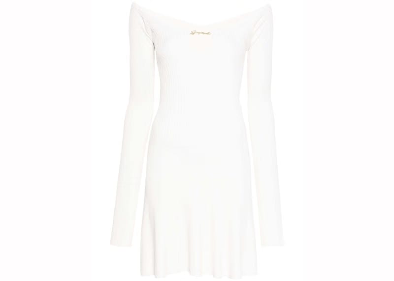Jacquemus La Mini Robe Pralu Dress Off White