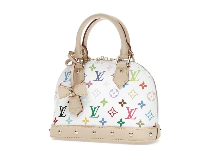 Louis Vuitton x Takashi Murakami Alma BB White Multicolored