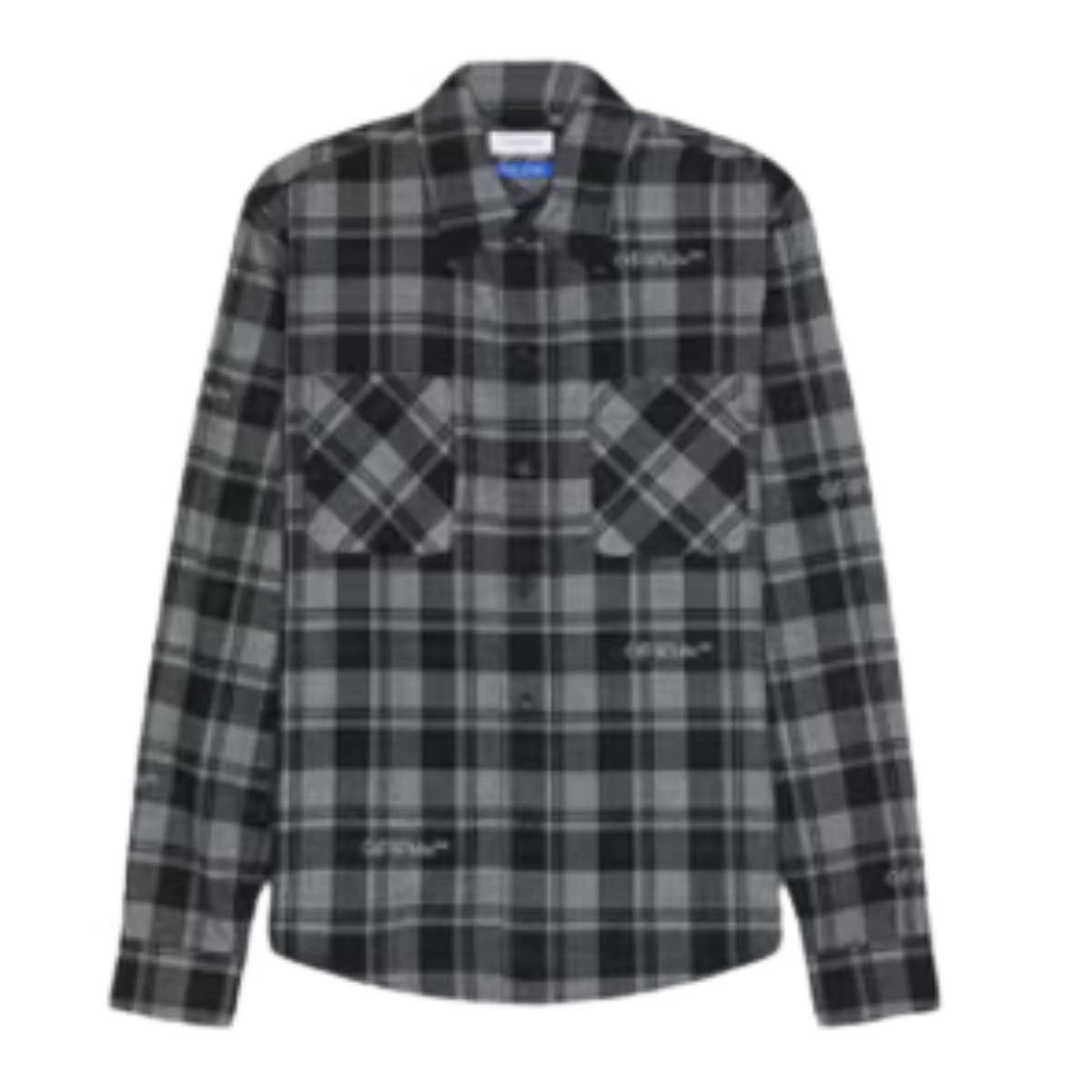 Off White Flannel Check Shirt (S)