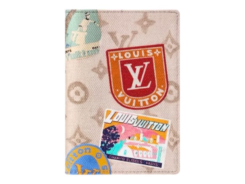 Louis Vuitton The Flight Mode Monogram Passport Cover Monogram Dune Pink Multicolor