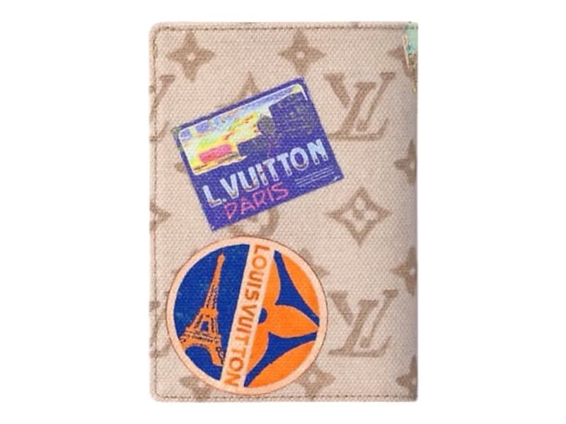 Louis Vuitton The Flight Mode Monogram Passport Cover Monogram Dune Pink Multicolor