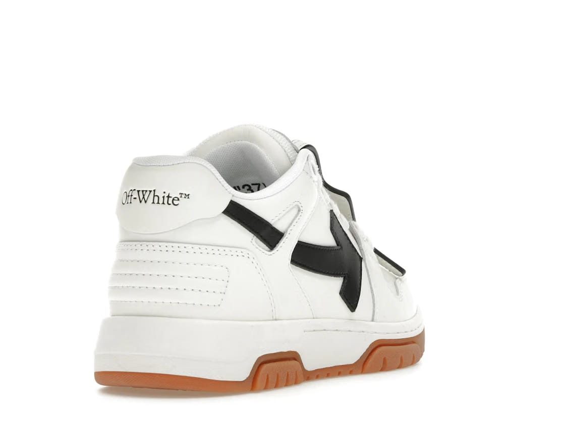 OFF-WHITE Out Of Office OOO Low Tops White Black Gum