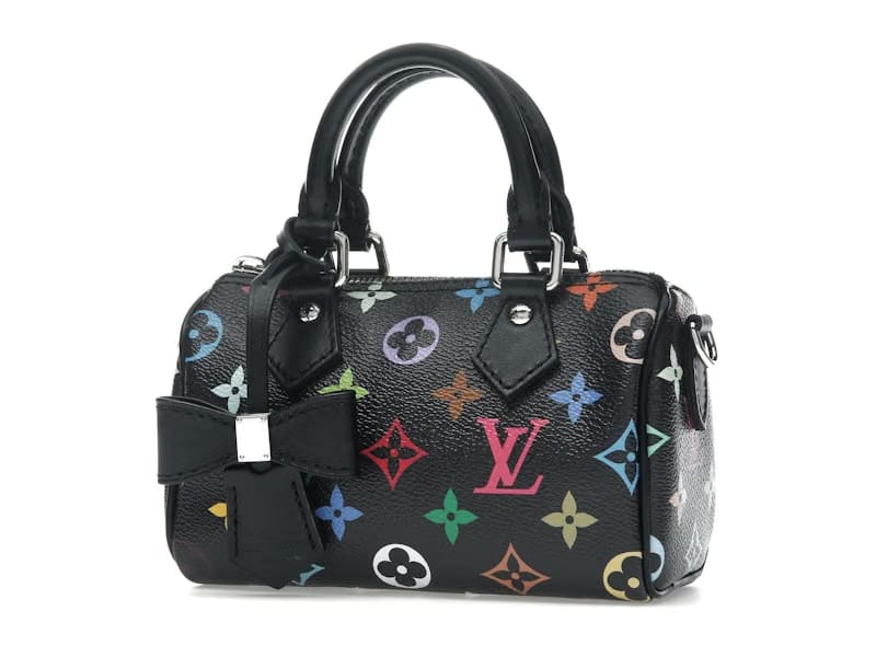 Louis Vuitton x Takashi Murakami Nano Speedy Black Multicolored