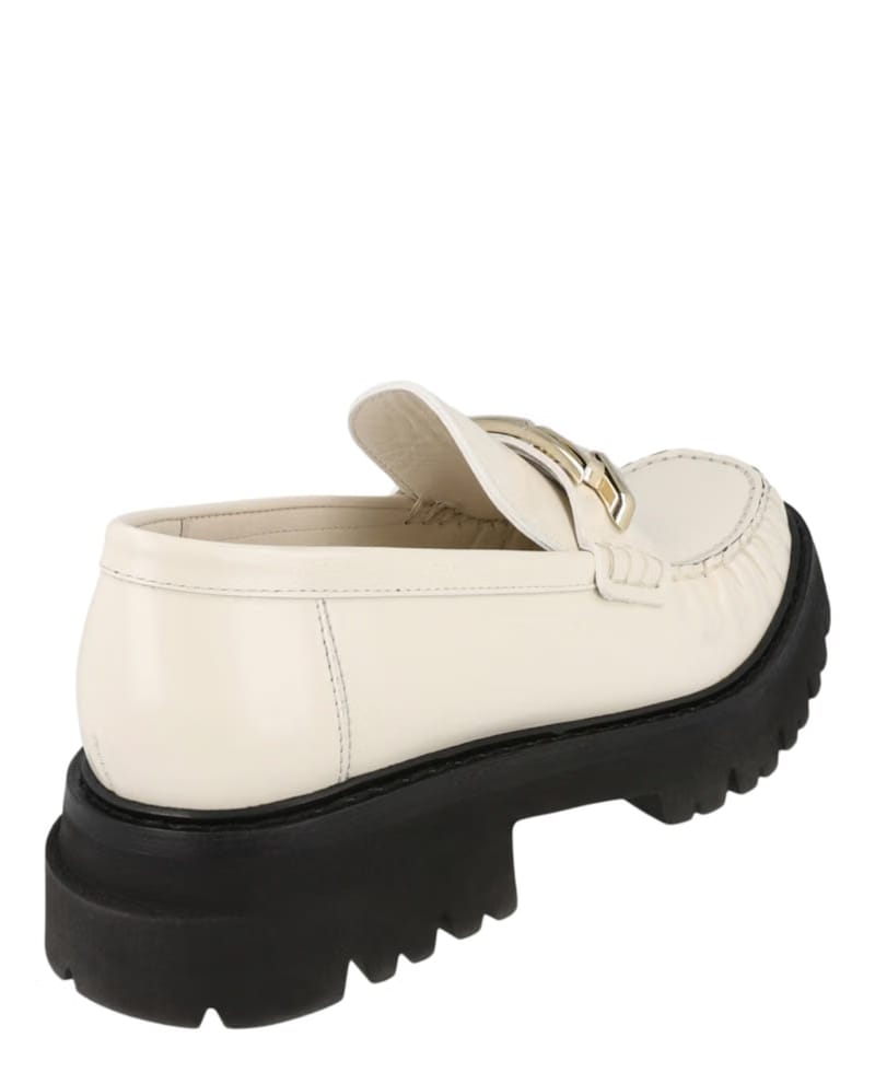 Ferragamo Ingrid Leather Loafers White (Women's)