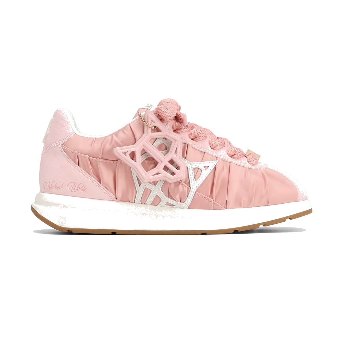 Expensed Pink Satin Scrunch