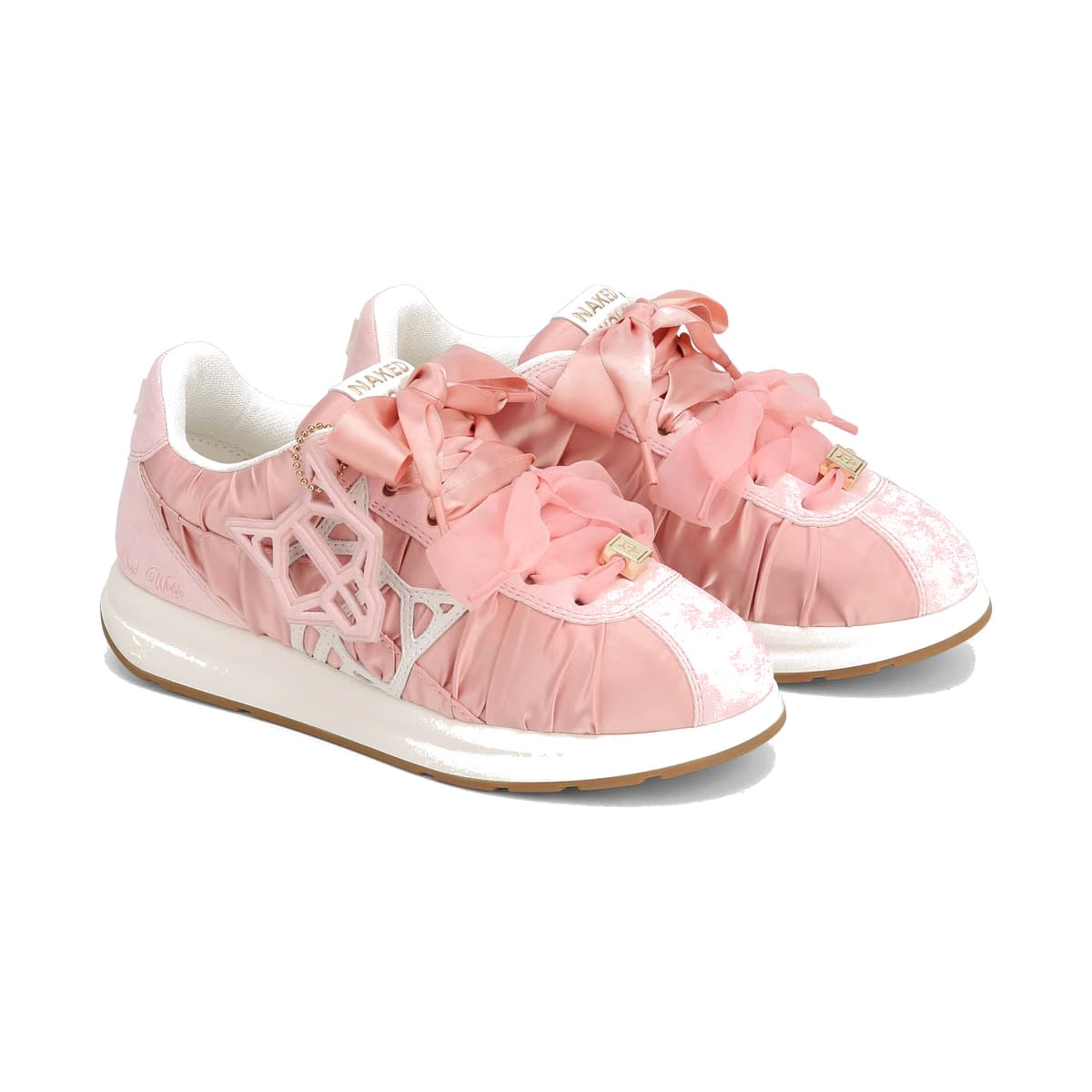 Expensed Pink Satin Scrunch
