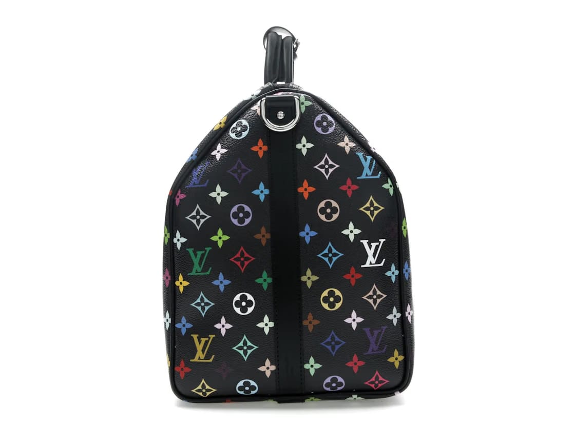 Louis Vuitton x Takashi Murakami Keepall Bandouliere 50 Black Multicolored