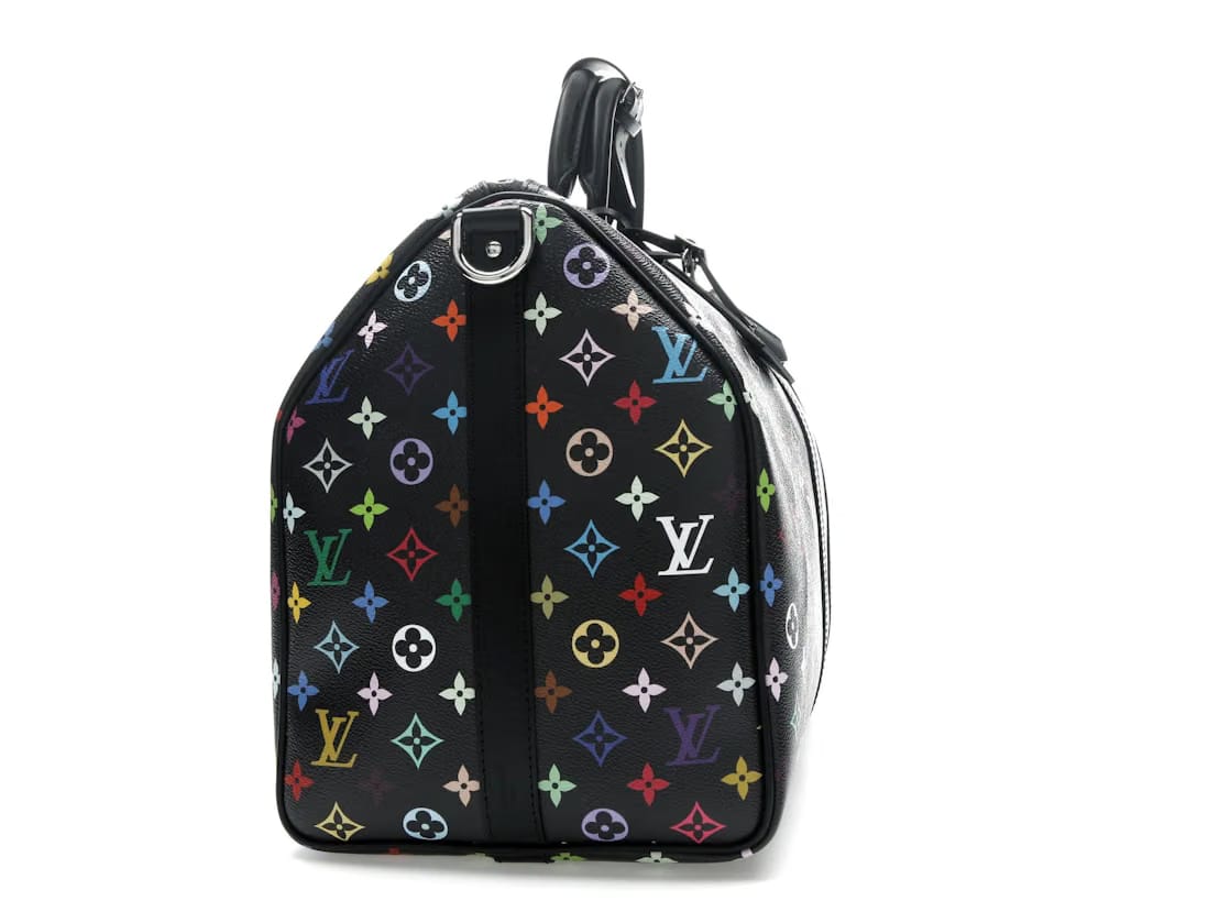 Louis Vuitton x Takashi Murakami Keepall Bandouliere 50 Black Multicolored