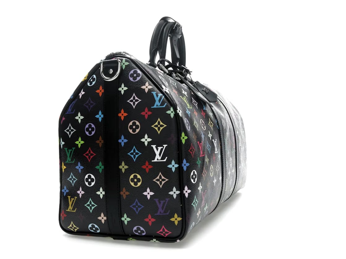 Louis Vuitton x Takashi Murakami Keepall Bandouliere 50 Black Multicolored