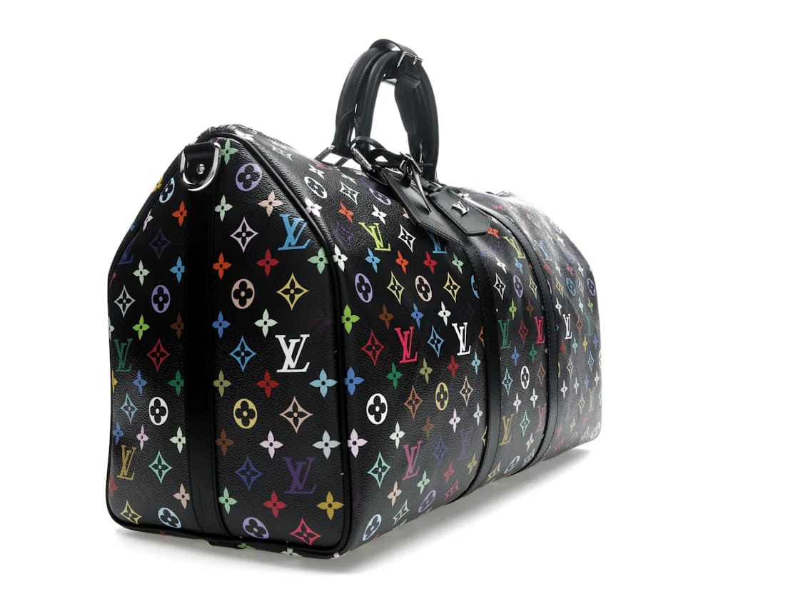 Louis Vuitton x Takashi Murakami Keepall Bandouliere 50 Black Multicolored
