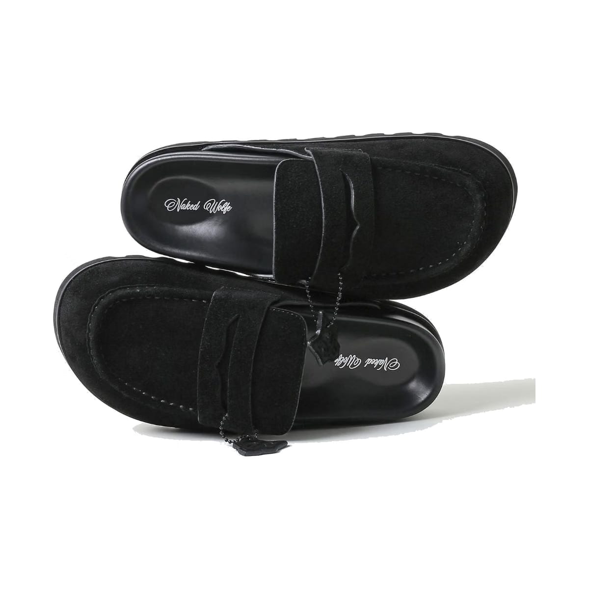Cordless Black Hairy Cow Suede