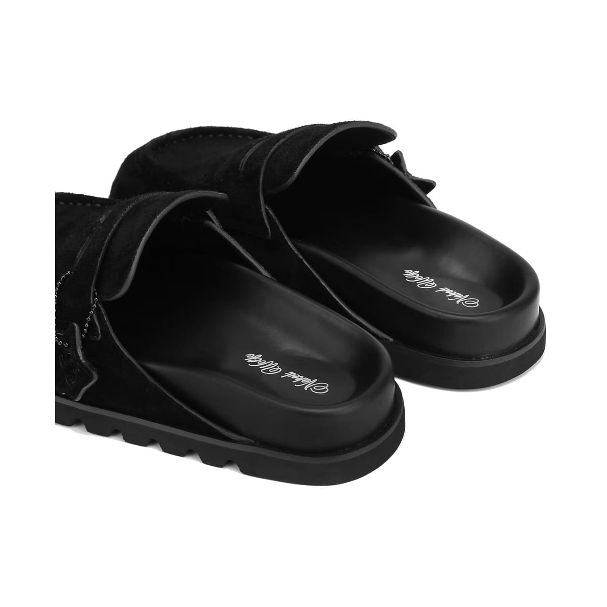 Cordless Black Hairy Cow Suede