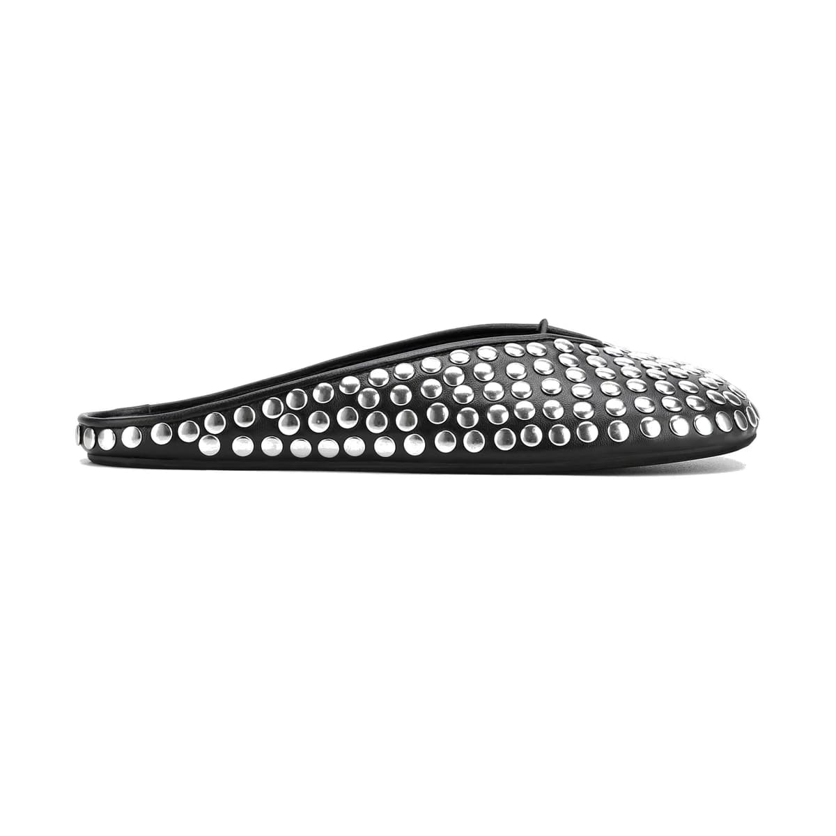 Pippa Black Studded Leather