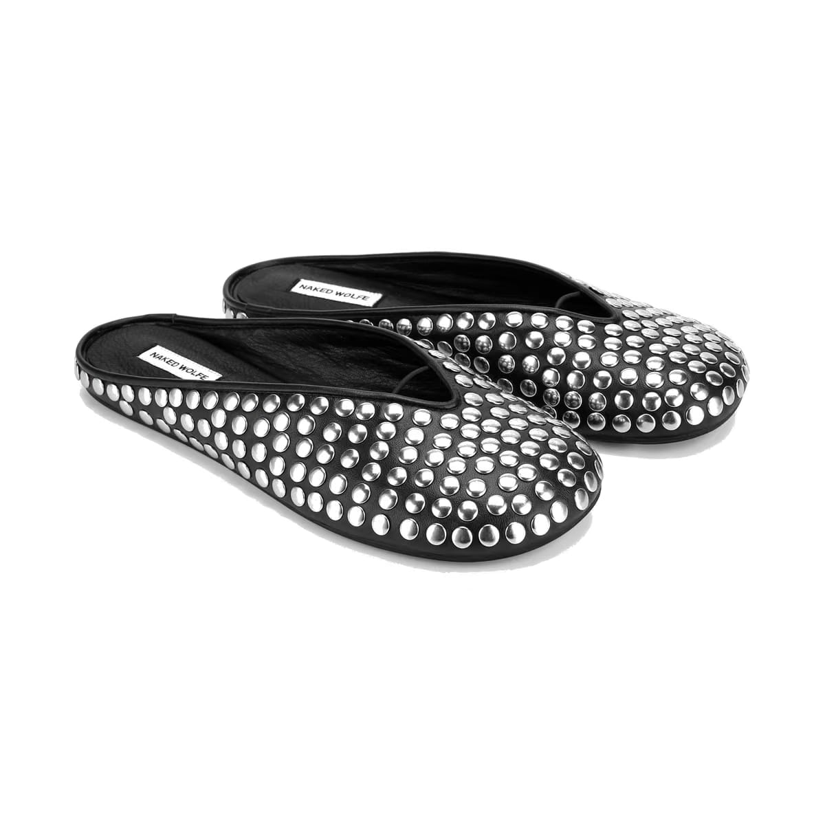 Pippa Black Studded Leather