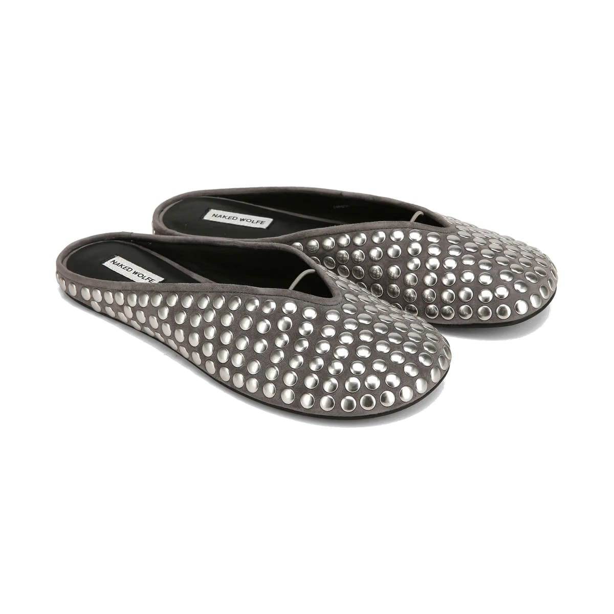 Pippa Grey Studded Suede