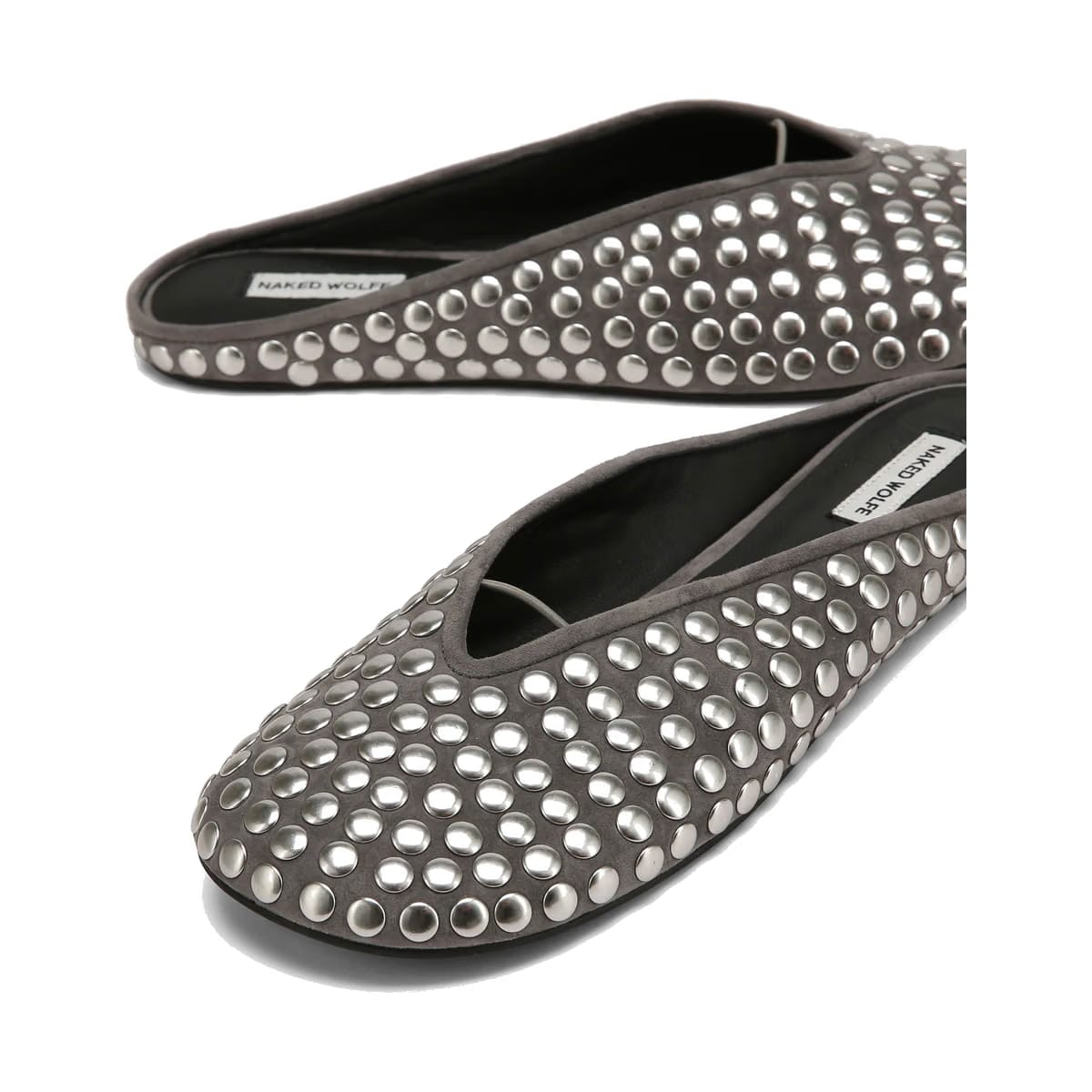 Pippa Grey Studded Suede