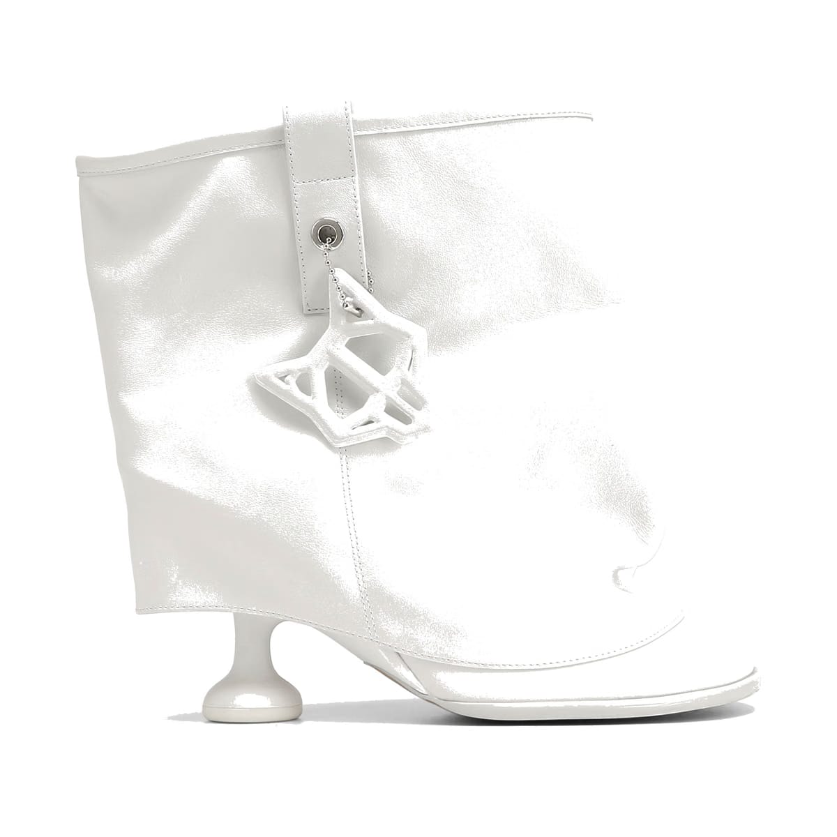 Bam White Leather