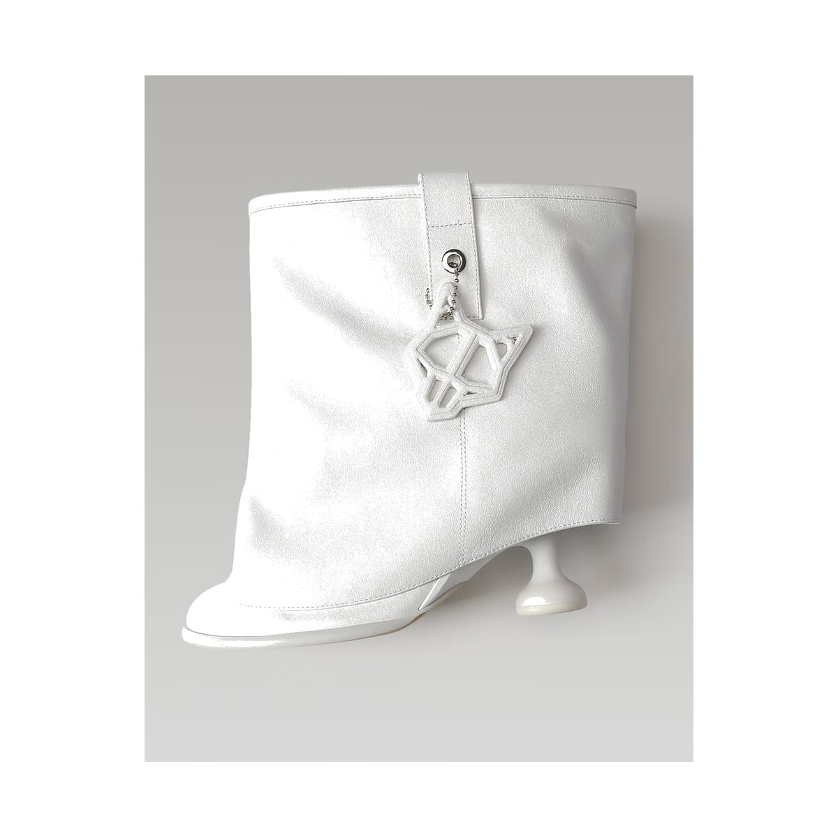 Bam White Leather