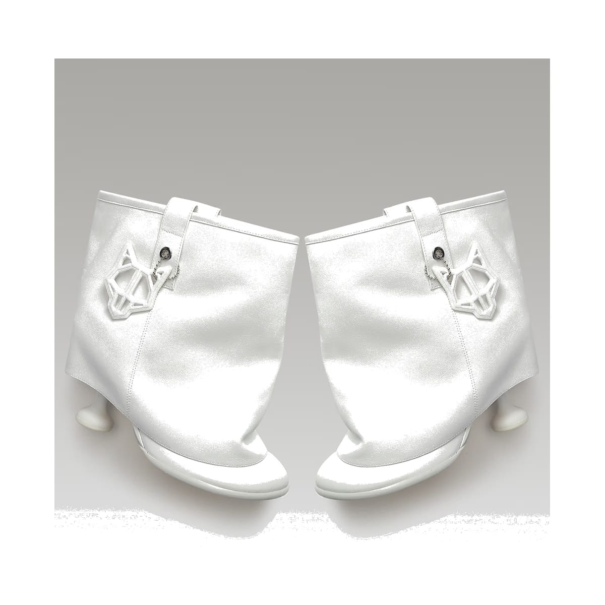 Bam White Leather