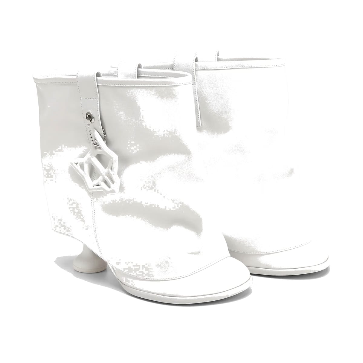 Bam White Leather