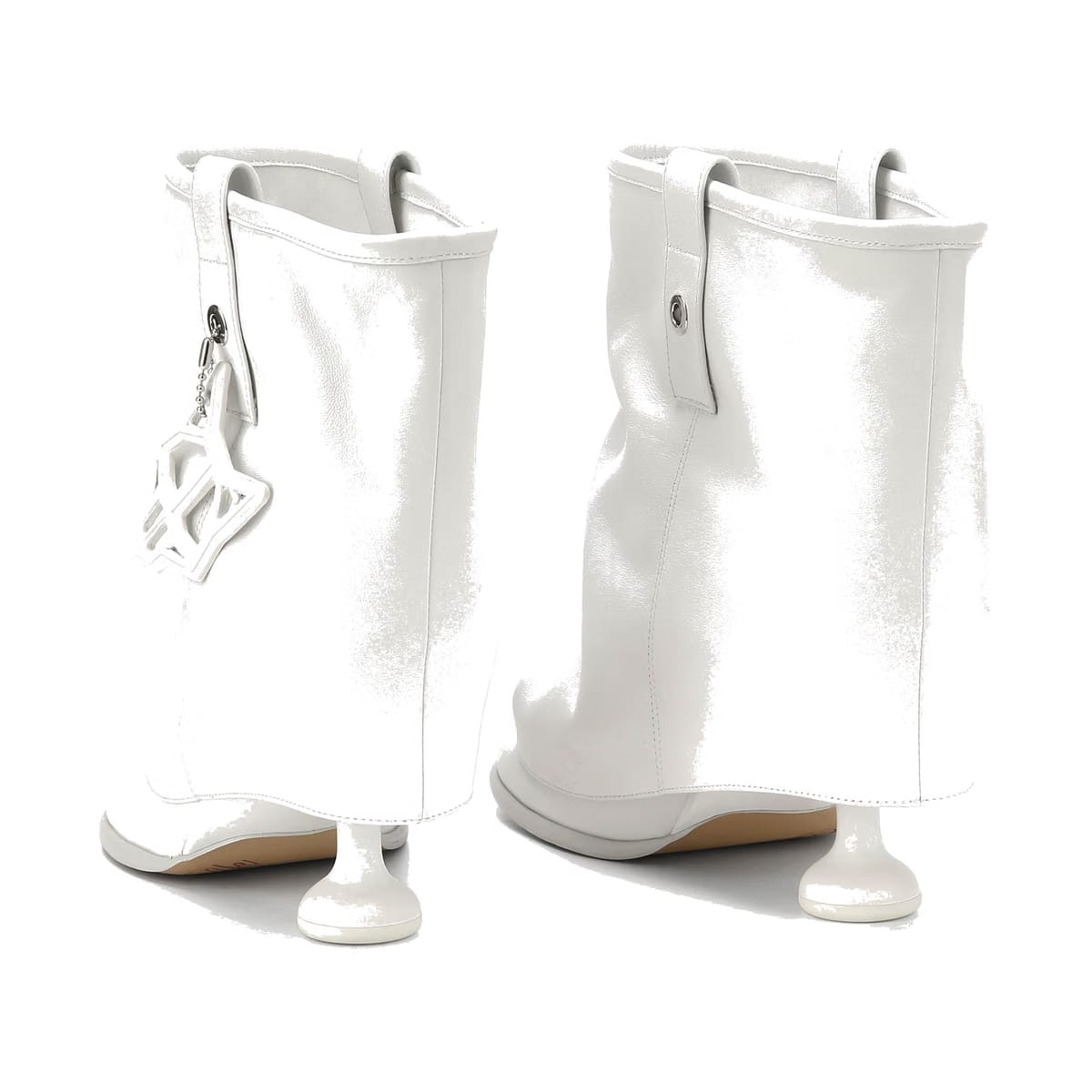 Bam White Leather