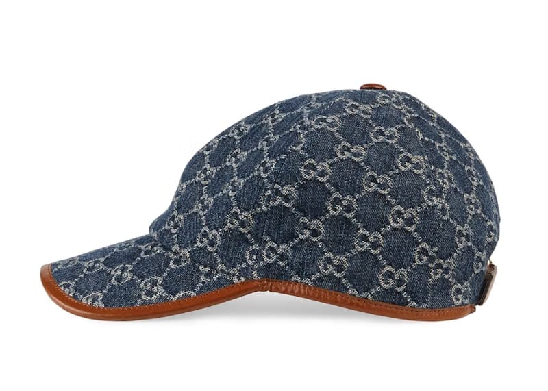 Gucci GG Baseball Cap Blue/Ivory/Brown