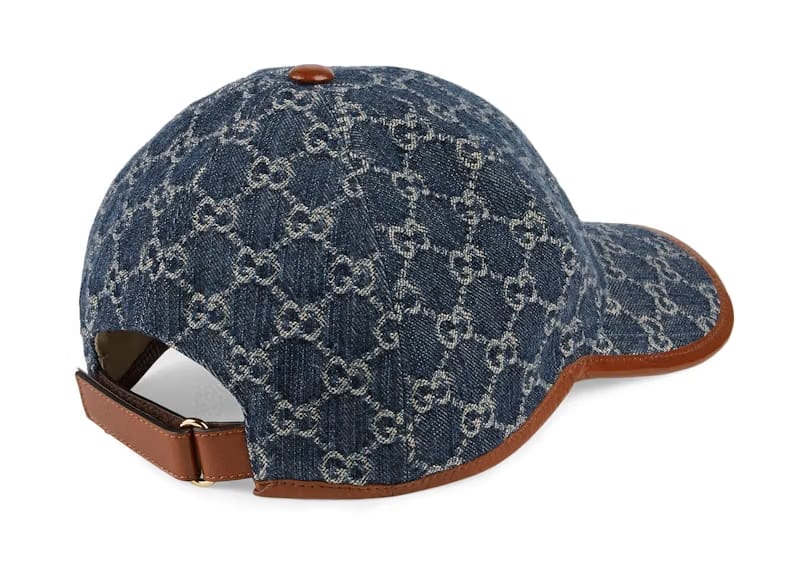 Gucci GG Baseball Cap Blue/Ivory/Brown