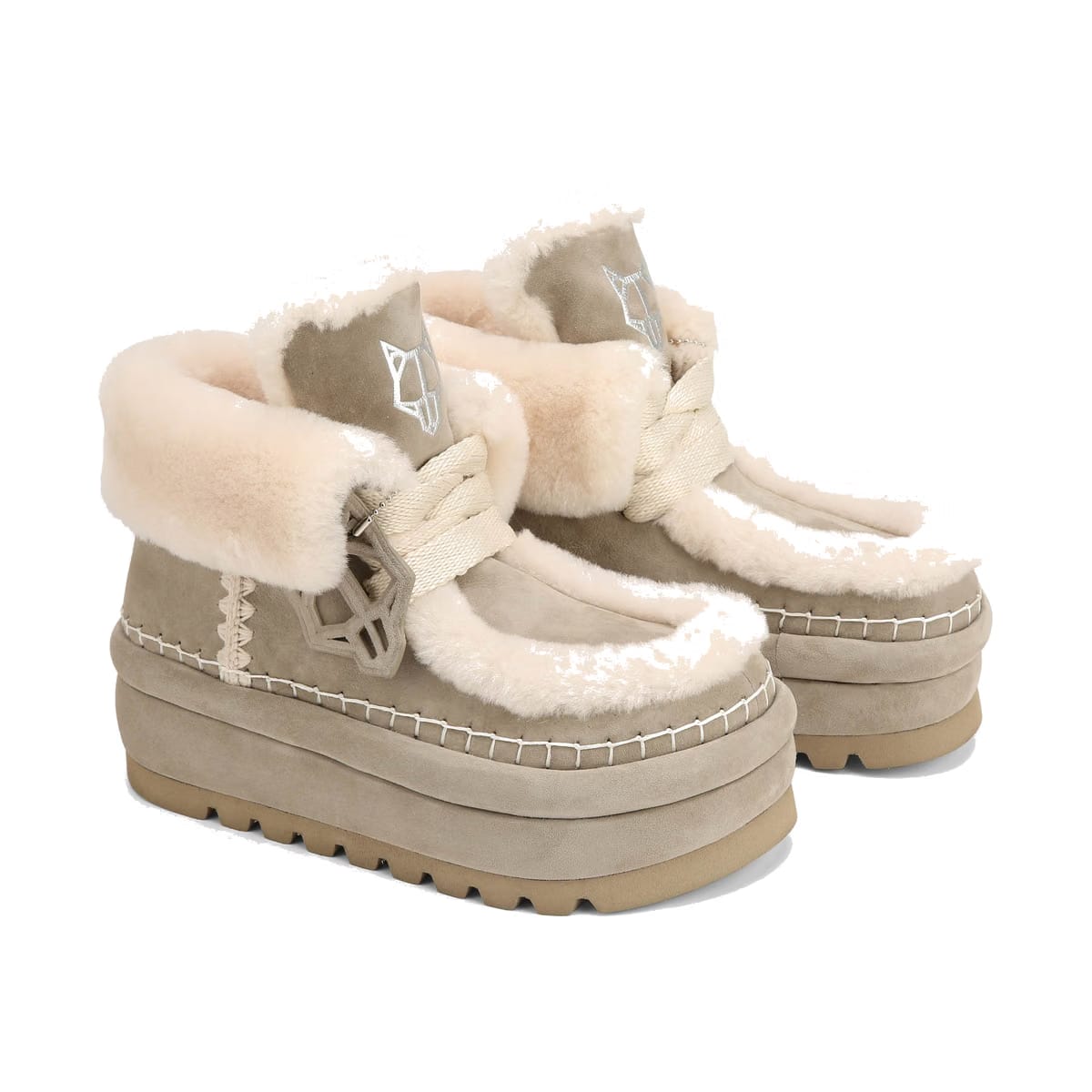 Bambi Yetti Stone Suede