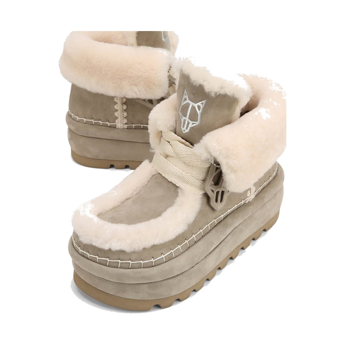 Bambi Yetti Stone Suede