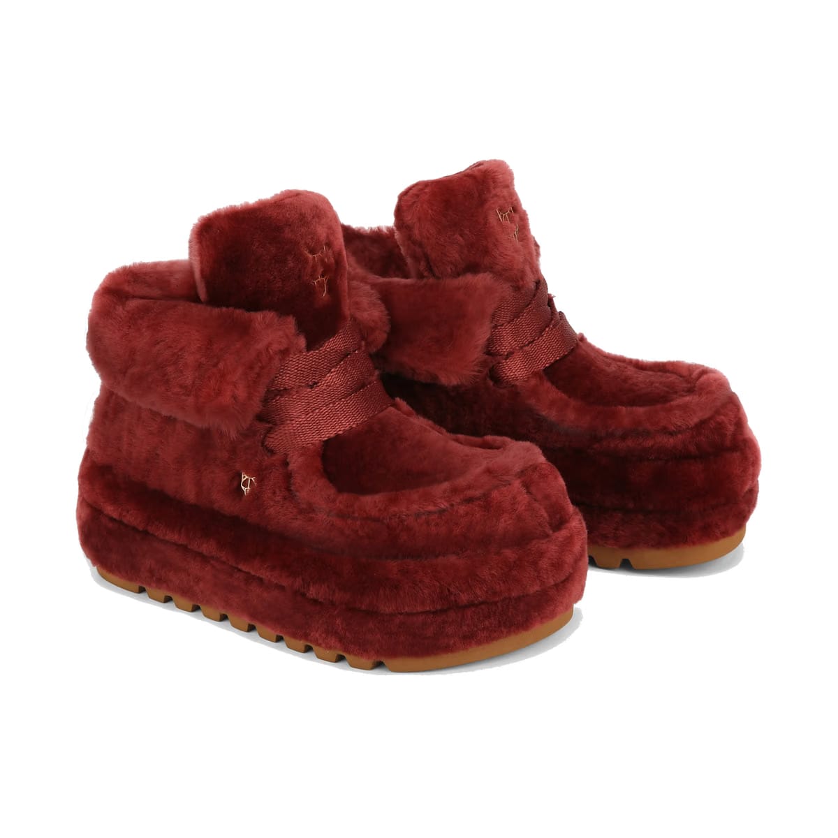 Bambi Burgundy Shearling