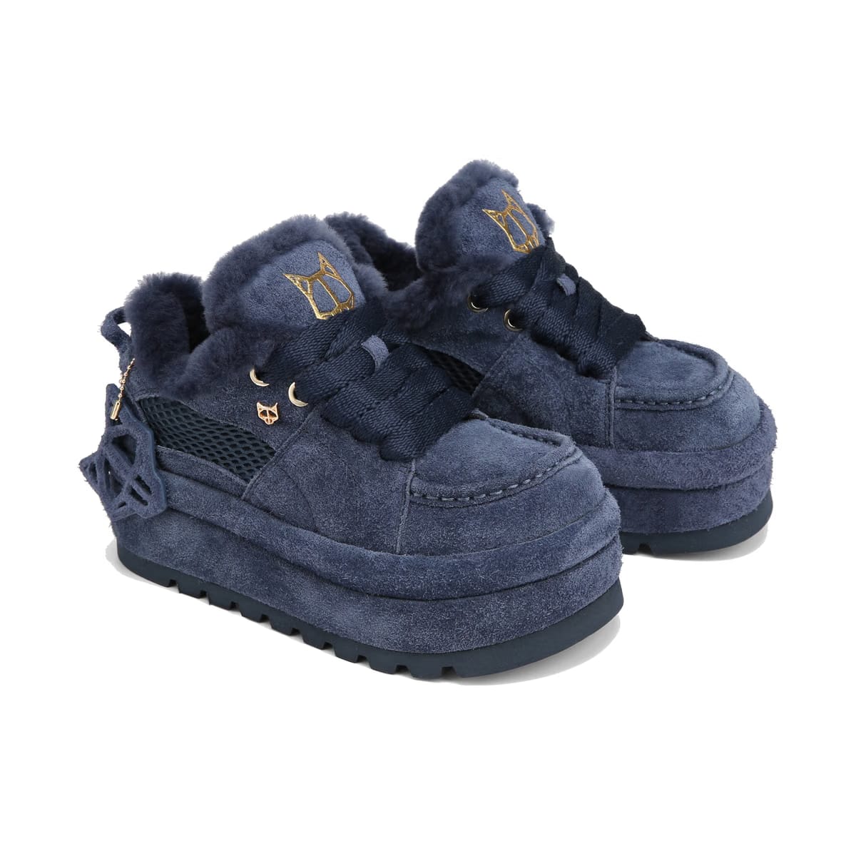 Beau Navy Suede