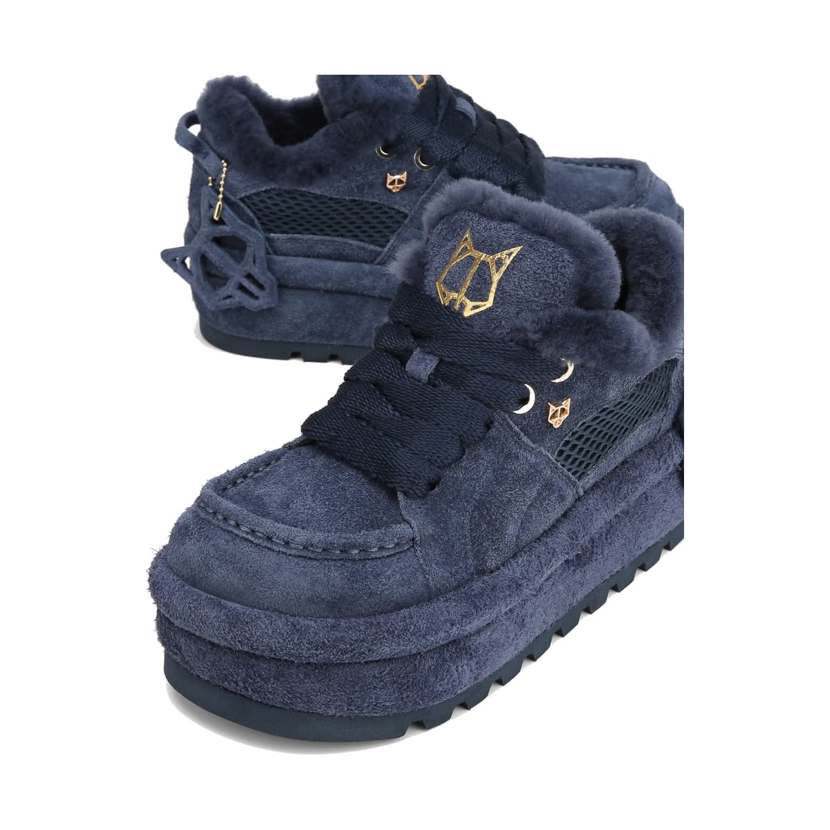 Beau Navy Suede