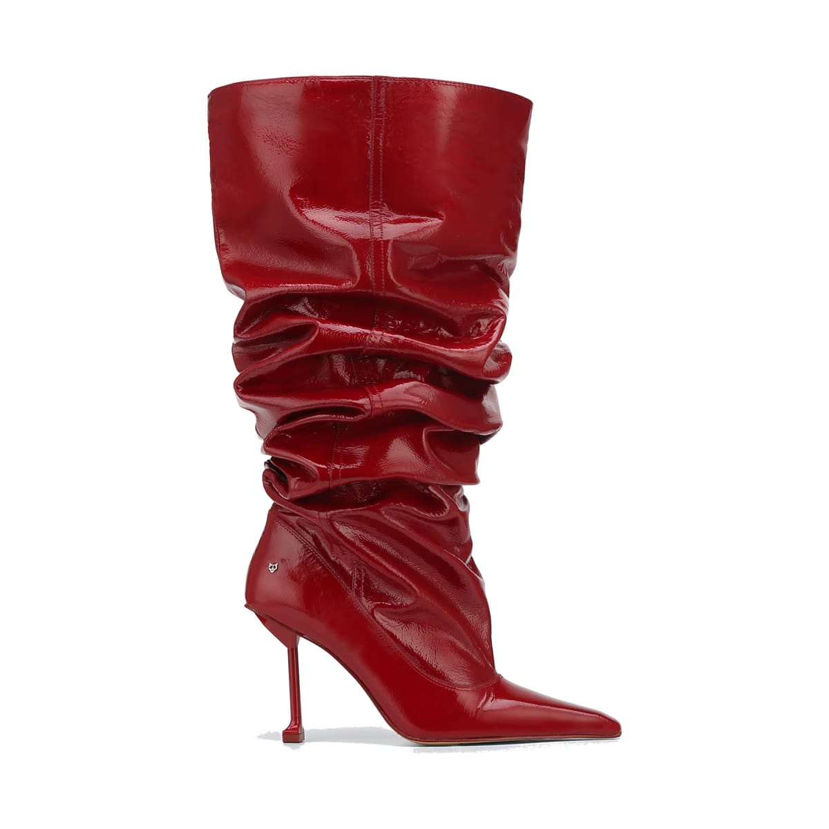Vern Red Crinkle Patent Leather