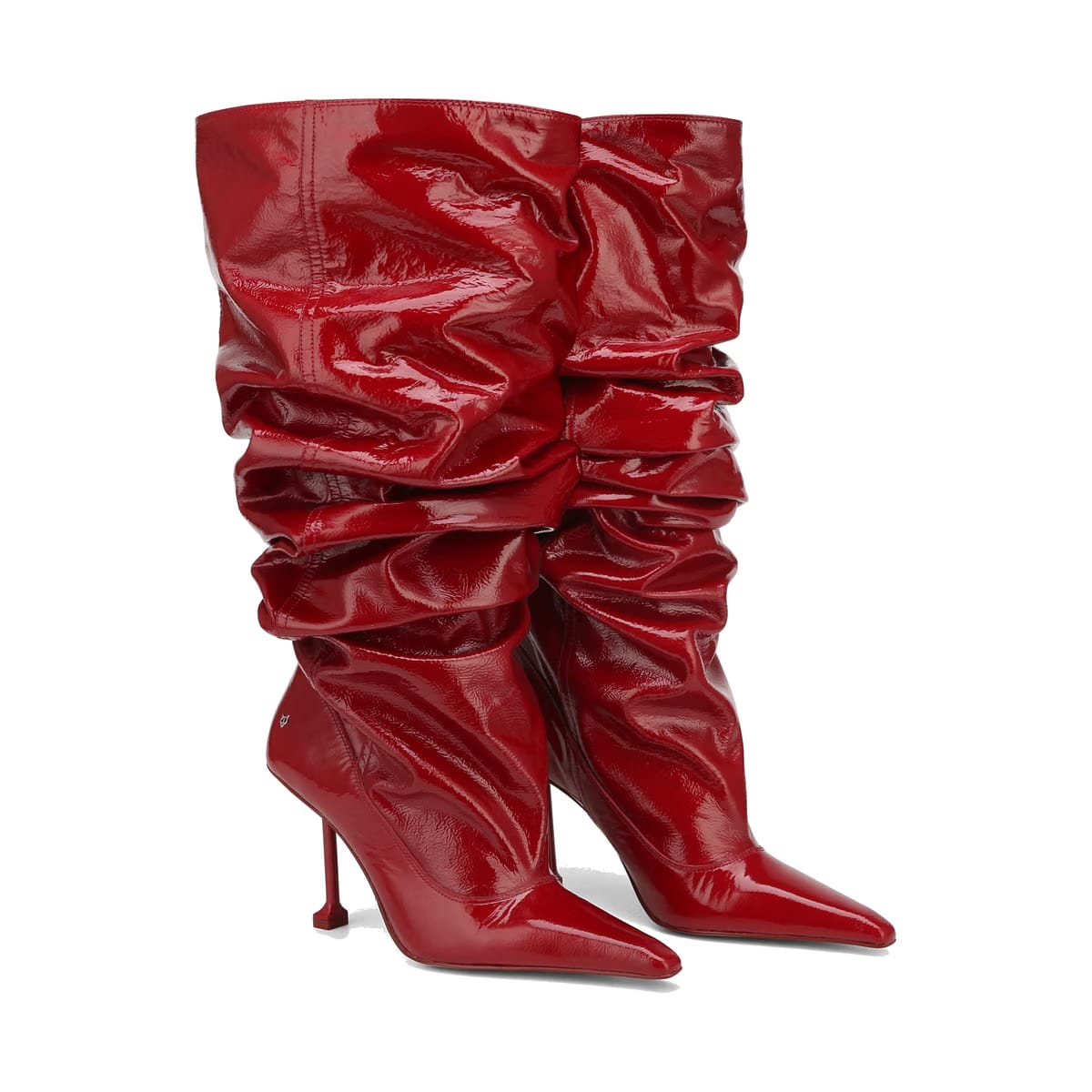 Vern Red Crinkle Patent Leather
