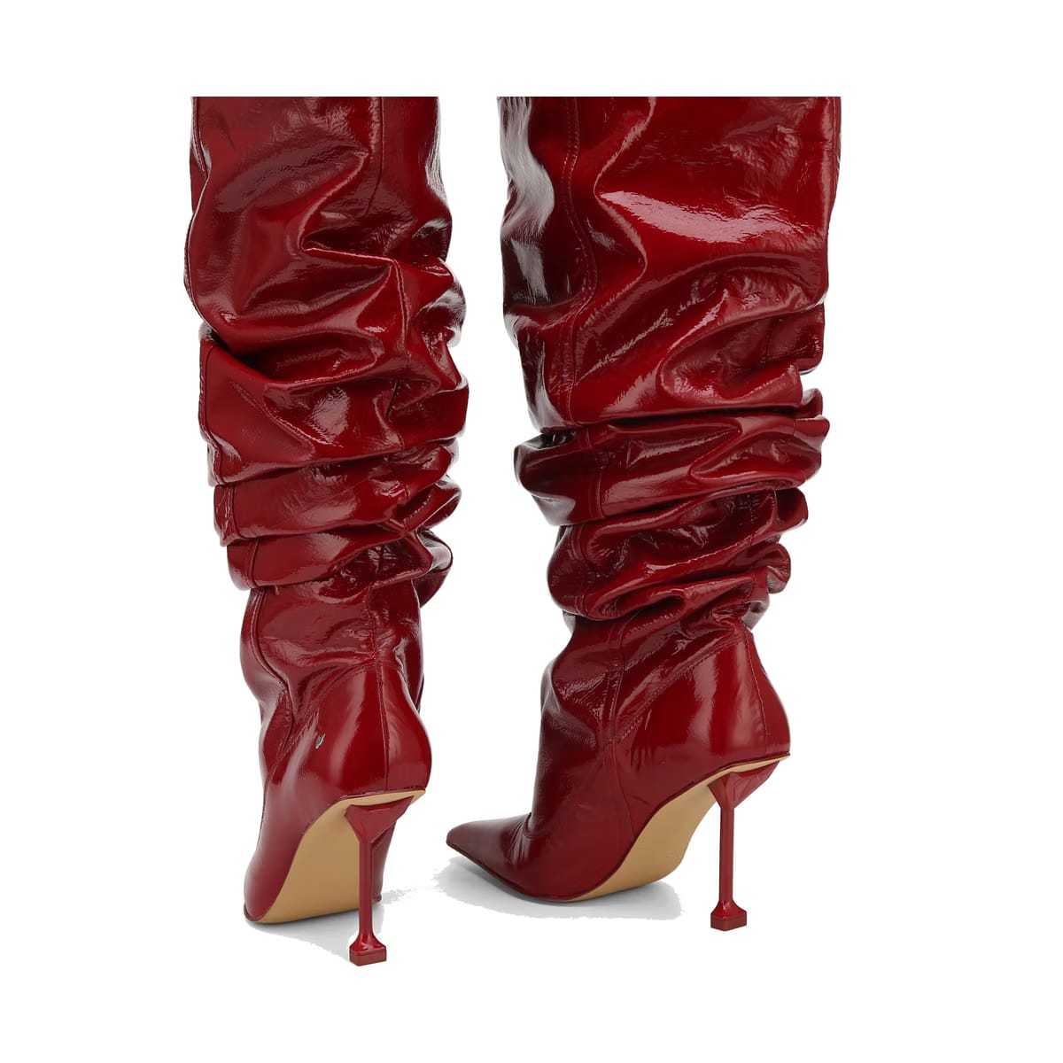 Vern Red Crinkle Patent Leather