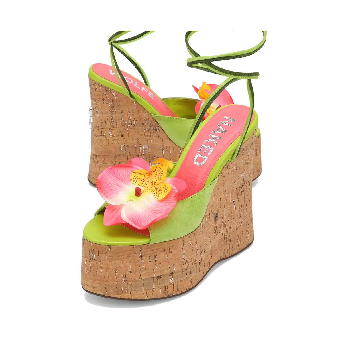 Sunflower Green Kid Suede