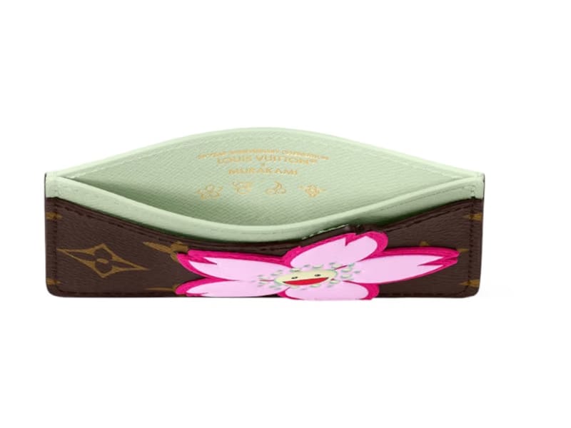 Louis Vuitton x Takashi Murakami Card Holder Sakura Brown