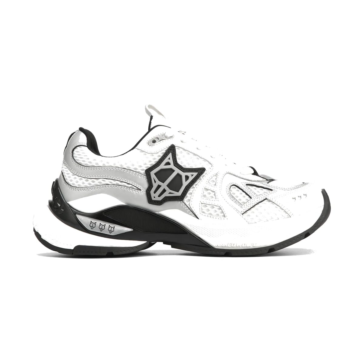 Smash White/Silver Mesh
